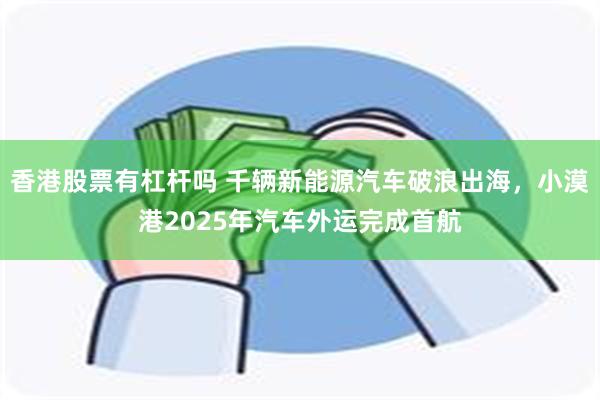 香港股票有杠杆吗 千辆新能源汽车破浪出海，小漠港2025年汽车外运完成首航