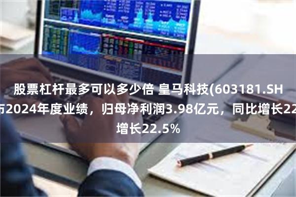 股票杠杆最多可以多少倍 皇马科技(603181.SH)发布2024年度业绩，归母净利润3.98亿元，同比增长22.5%