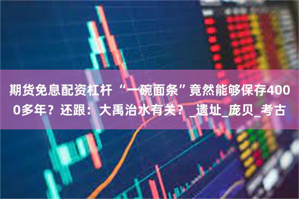 期货免息配资杠杆 “一碗面条”竟然能够保存4000多年？还跟：大禹治水有关？_遗址_庞贝_考古