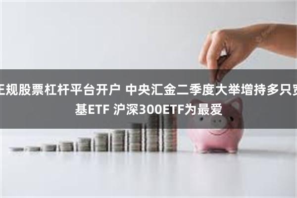 正规股票杠杆平台开户 中央汇金二季度大举增持多只宽基ETF 沪深300ETF为最爱