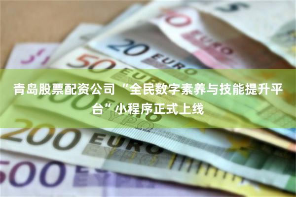 青岛股票配资公司 “全民数字素养与技能提升平台”小程序正式上线